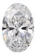 0.61 Carat D VS1 Oval Natural Diamond For Sale