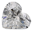 0.7 Carat D VVS1 Heart Natural Diamond For Cheap