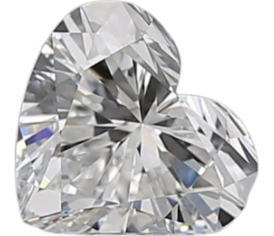 0.7 Carat D VVS1 Heart Natural Diamond For Cheap