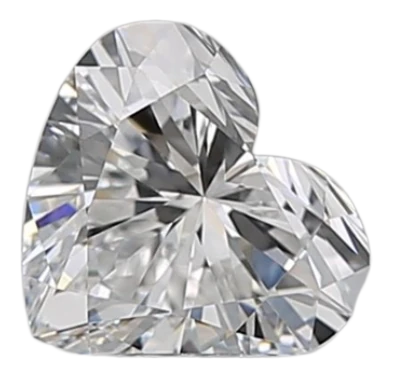 0.7 Carat D VVS1 Heart Natural Diamond For Cheap