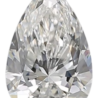 0.76 Carat F VS1 Pear Natural Diamond For Discount