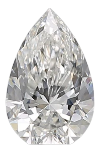 0.76 Carat F VS1 Pear Natural Diamond For Discount