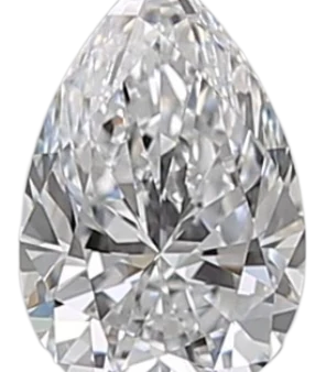 0.51 Carat D VVS2 Pear Natural Diamond Fashion