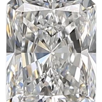 0.7 Carat E VVS2 Radiant Natural Diamond on Sale