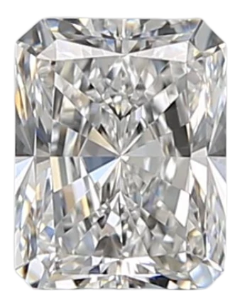 0.7 Carat E VVS2 Radiant Natural Diamond on Sale