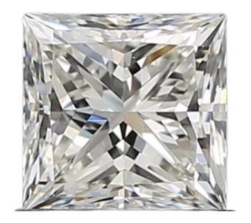 0.9 Carat I VVS2 Princess Natural Diamond on Sale