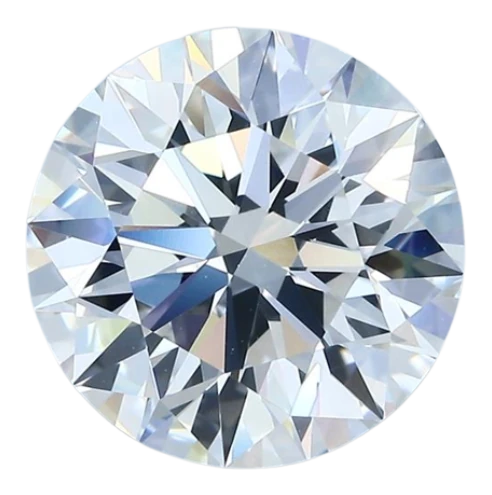 0.54 Carat E VVS1 Round Natural Diamond on Sale