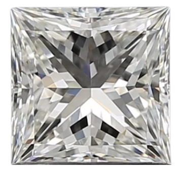 0.91 Carat H VVS2 Princess Natural Diamond Discount