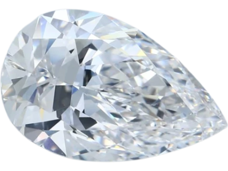 5.46 Carat E IF Pear Natural Diamond Sale