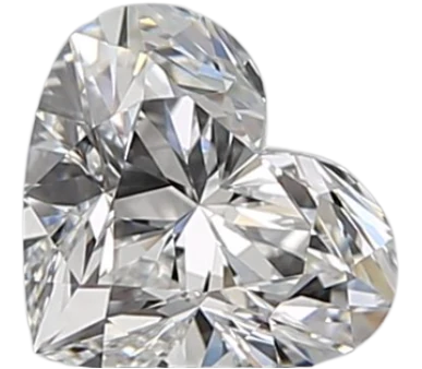 0.7 Carat F VVS1 Heart Natural Diamond on Sale