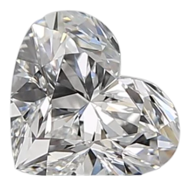 0.7 Carat F VVS1 Heart Natural Diamond on Sale