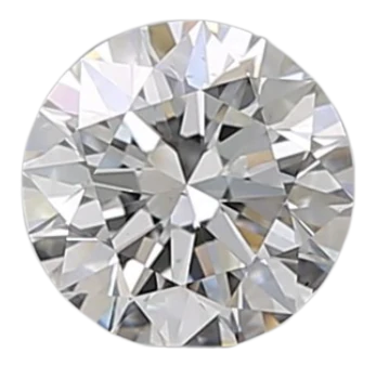 0.58 Carat F VS2 Round Natural Diamond For Discount