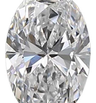 0.55 Carat D IF Oval Natural Diamond on Sale