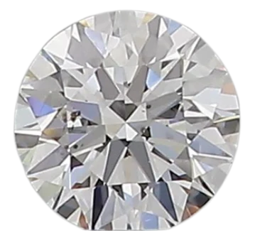 0.3 Carat D SI2 Round Natural Diamond For Discount