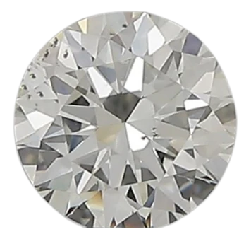 0.35 Carat H SI1 Round Natural Diamond on Sale