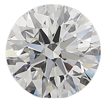 0.67 Carat E VS2 Round Natural Diamond For Sale