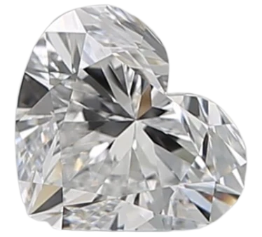 0.71 Carat E VVS1 Heart Natural Diamond Cheap