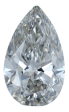 0.67 Carat H VS1 Pear Lab Diamond For Cheap