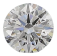 0.66 Carat D VS2 Round Natural Diamond on Sale