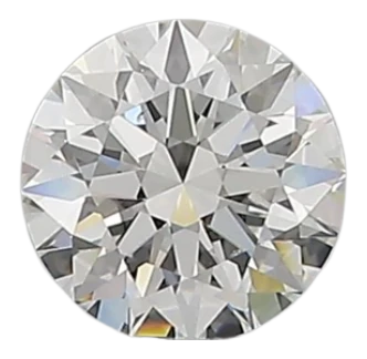 0.53 Carat F VS2 Round Natural Diamond on Sale