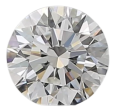 0.52 Carat F IF Round Natural Diamond For Sale