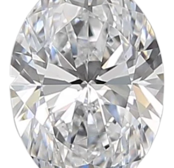 0.71 Carat D VVS2 Oval Natural Diamond For Cheap