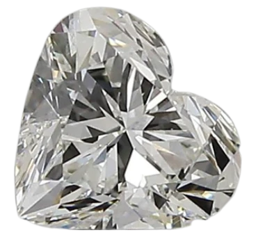 0.53 Carat G VS2 Heart Natural Diamond on Sale