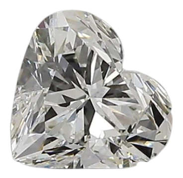 0.53 Carat G VS2 Heart Natural Diamond on Sale