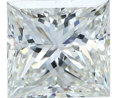 5.01 Carat I VS1 Princess Natural Diamond For Sale