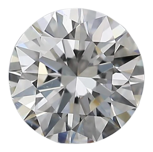 0.72 Carat H SI1 Round Natural Diamond For Discount