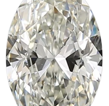 0.9 Carat J SI1 Oval Natural Diamond For Discount