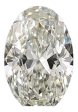 0.9 Carat J SI1 Oval Natural Diamond For Discount