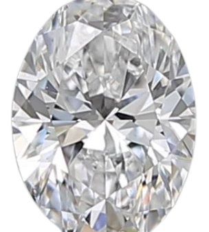 0.5 Carat D VS2 Oval Natural Diamond For Sale