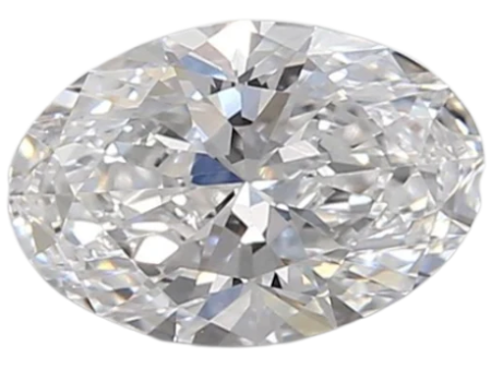 0.96 Carat D VVS2 Oval Lab Diamond Fashion