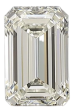 0.81 Carat J VVS1 Emerald Natural Diamond For Sale