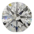 0.9 Carat I IF Round Natural Diamond on Sale