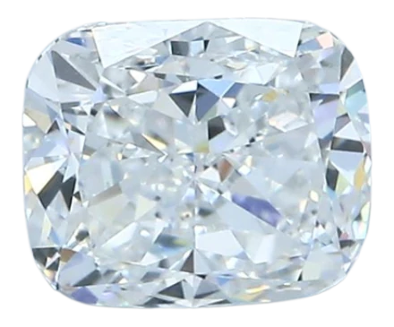 0.9 Carat E SI1 Elongated Cushion Natural Diamond For Sale