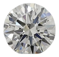 0.57 Carat G VS1 Round Natural Diamond For Sale