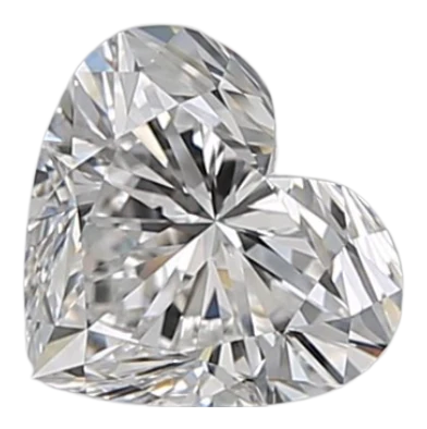 0.73 Carat E VVS2 Heart Natural Diamond Online Sale