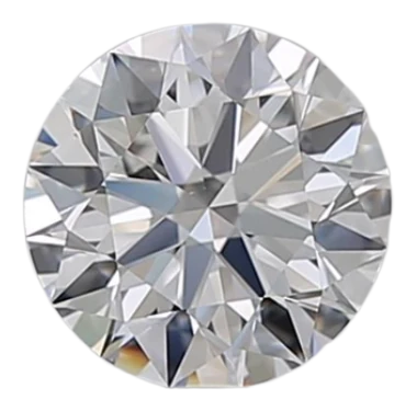 0.9 Carat D VS2 Round Natural Diamond on Sale