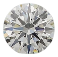 0.53 Carat H VS1 Round Natural Diamond on Sale