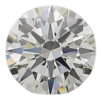 0.53 Carat H VS1 Round Natural Diamond on Sale