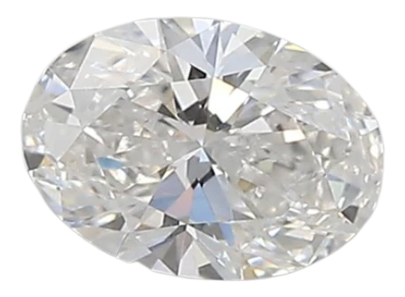 0.57 Carat E VVS1 Oval Lab Diamond For Sale