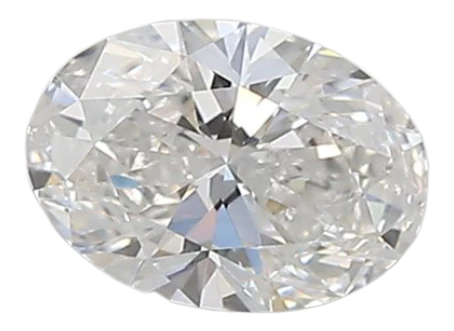 0.57 Carat E VVS1 Oval Lab Diamond For Sale