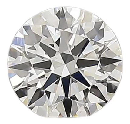 0.51 Carat E VS2 Round Natural Diamond on Sale