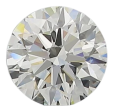 0.8 Carat I VVS2 Round Natural Diamond For Sale