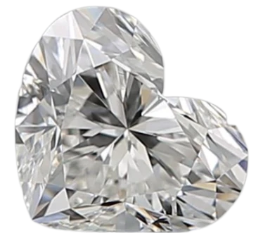 0.7 Carat G VVS2 Heart Natural Diamond Online now