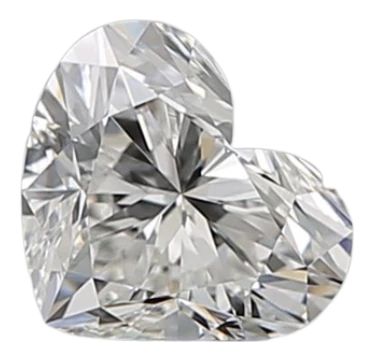 0.7 Carat G VVS2 Heart Natural Diamond Online now