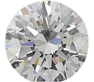 0.64 Carat E VVS2 Round Natural Diamond For Discount