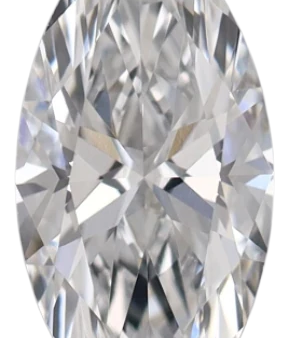 0.73 Carat E VVS2 Marquise Lab Diamond For Sale